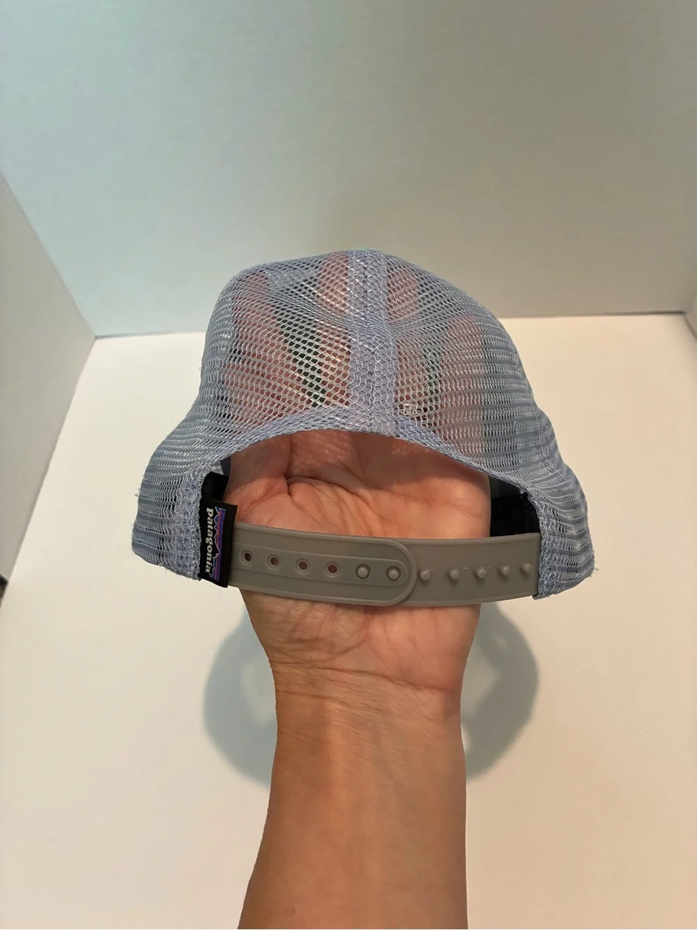 Patagonia Mint Green and Black Live Simply Trucker Hat